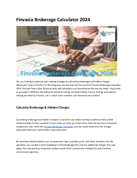 Finvasia Brokerage Calculator 2024.docx